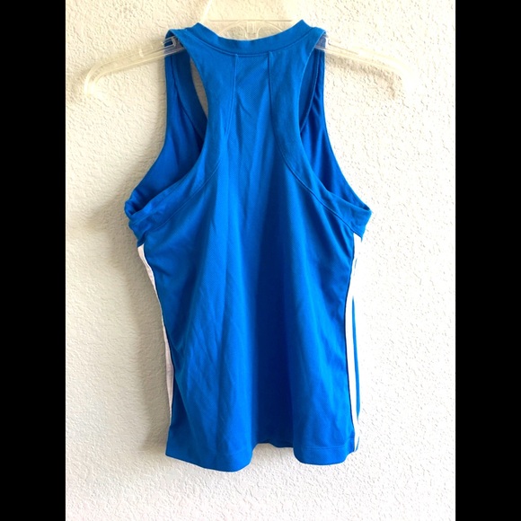3/$30 Adidas Athletic Blue Tank Top - Picture 3 of 5